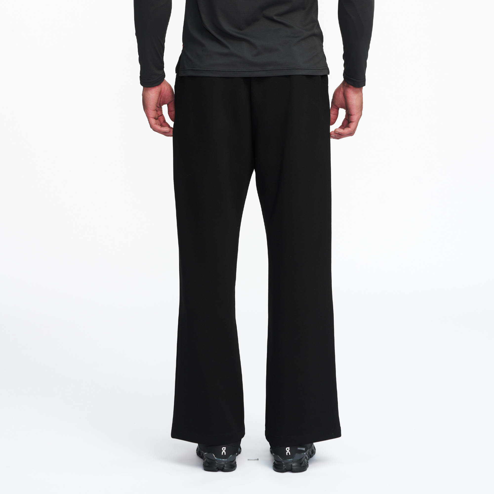 PUMPPLUS Moisture-Wicking Flared Straight-Leg Pants-Pants-S-White-Free Shipping Leatheretro