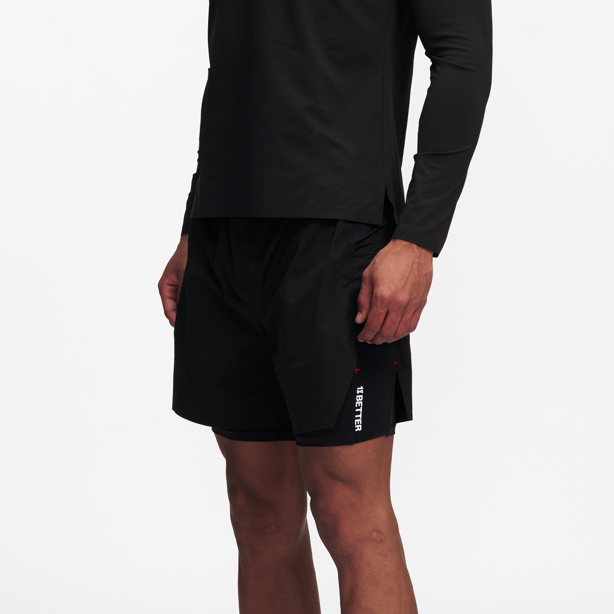 PUMPPLUS Quick-Dry Layered Training Shorts-Shorts-S-Khaki-Free Shipping Leatheretro