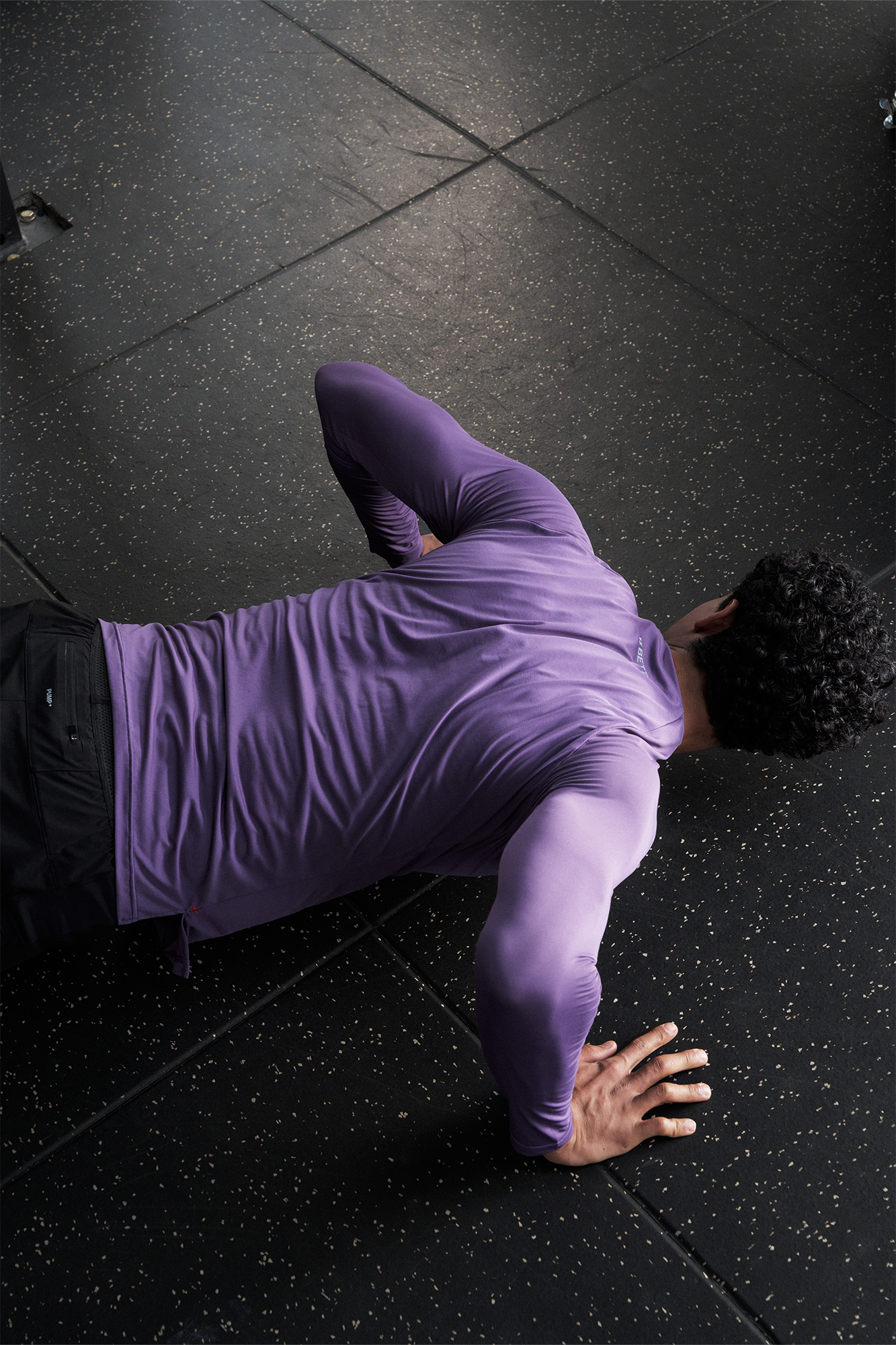 PUMPPLUS Antibacterial Quick-Dry Slim Long-Sleeve Tee-L/S Tee-S-Purple-Free Shipping Leatheretro