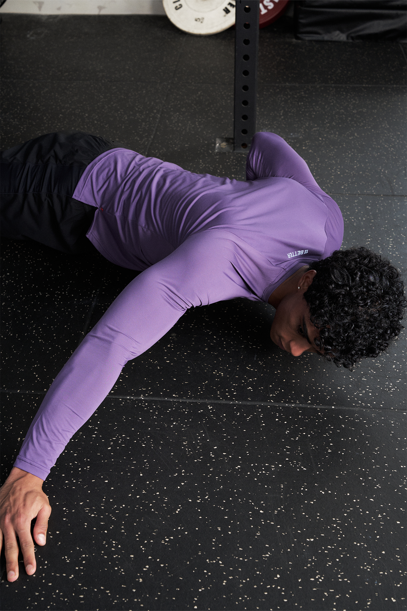 PUMPPLUS Antibacterial Quick-Dry Slim Long-Sleeve Tee-L/S Tee-S-Purple-Free Shipping Leatheretro