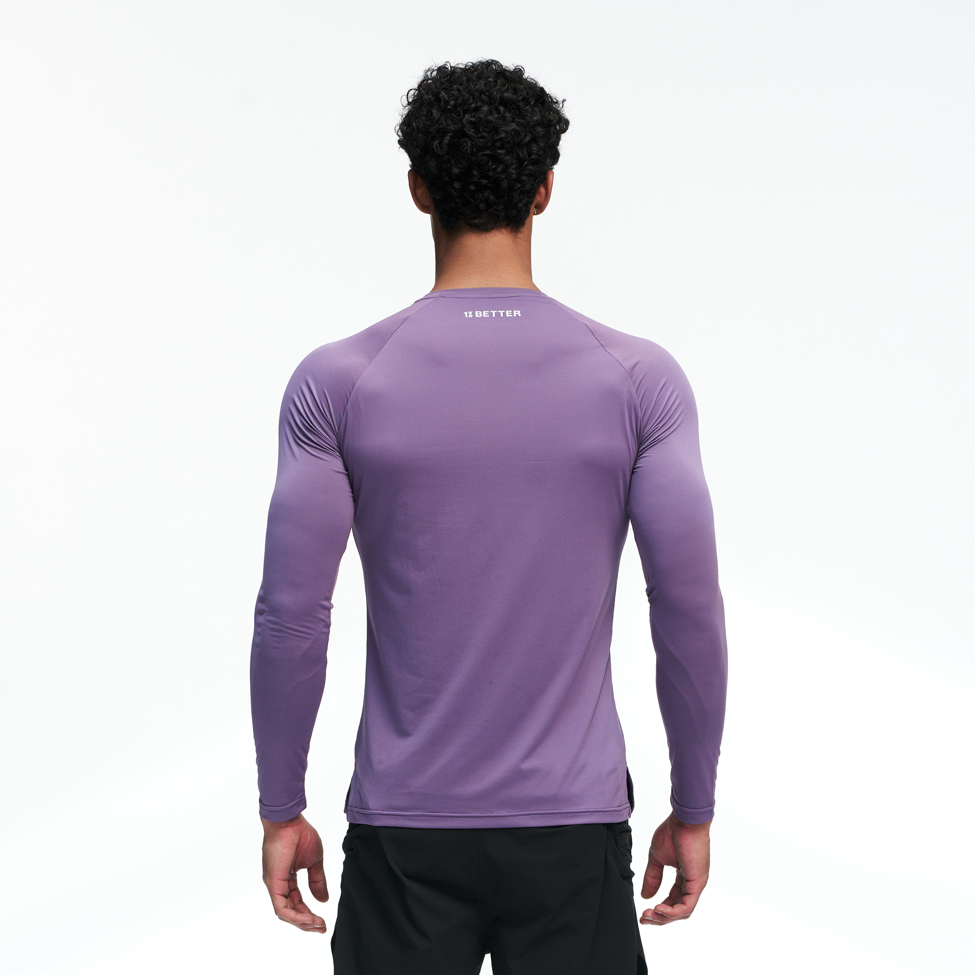 PUMPPLUS Antibacterial Quick-Dry Slim Long-Sleeve Tee-L/S Tee-S-Purple-Free Shipping Leatheretro
