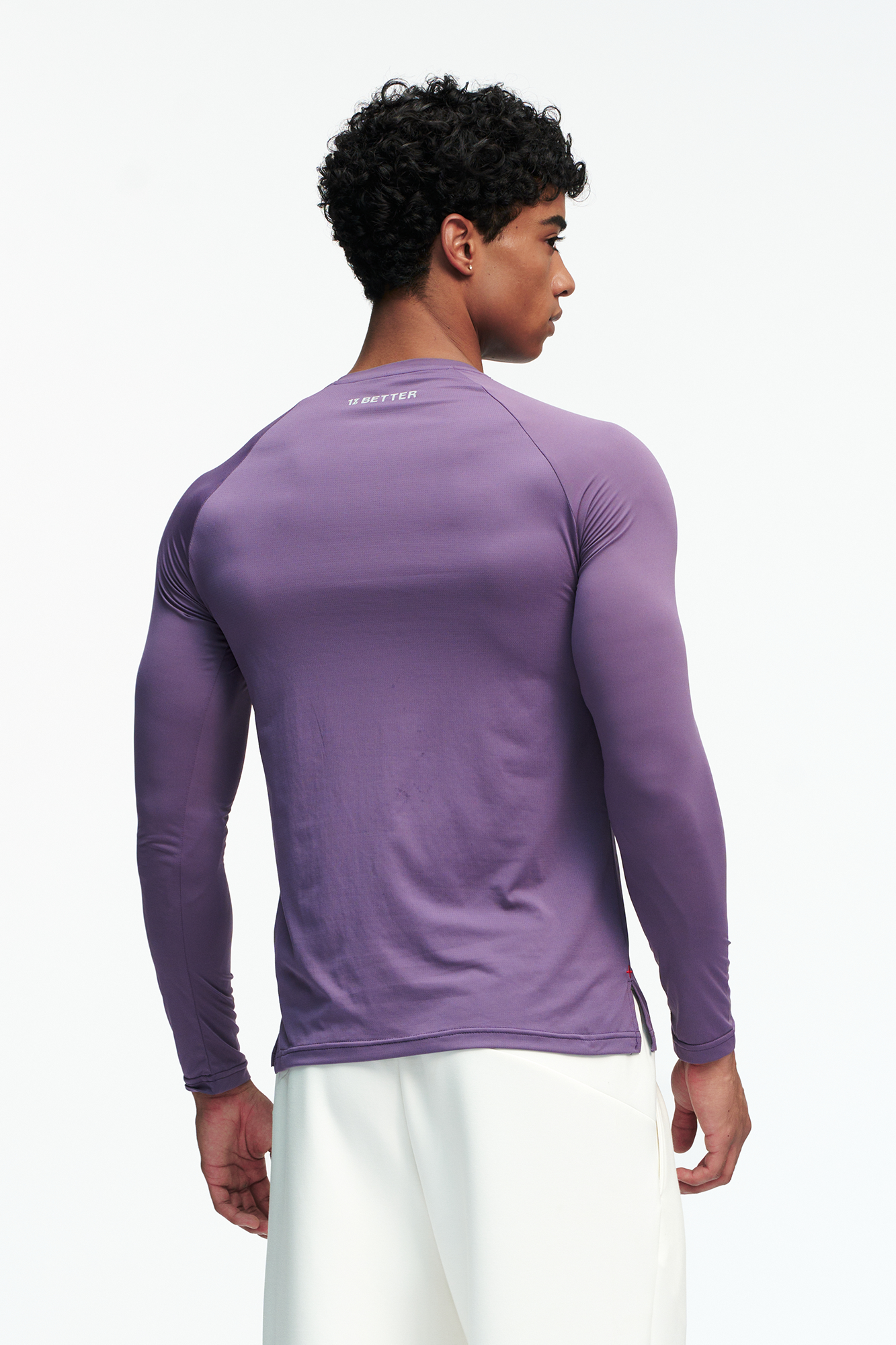 PUMPPLUS Antibacterial Quick-Dry Slim Long-Sleeve Tee-L/S Tee-S-Purple-Free Shipping Leatheretro