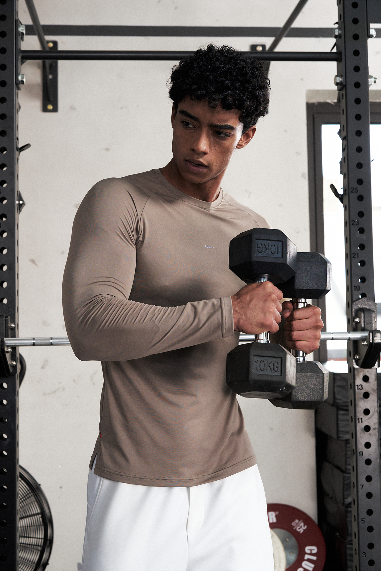 PUMPPLUS Antibacterial Quick-Dry Slim Long-Sleeve Tee-L/S Tee-S-Purple-Free Shipping Leatheretro