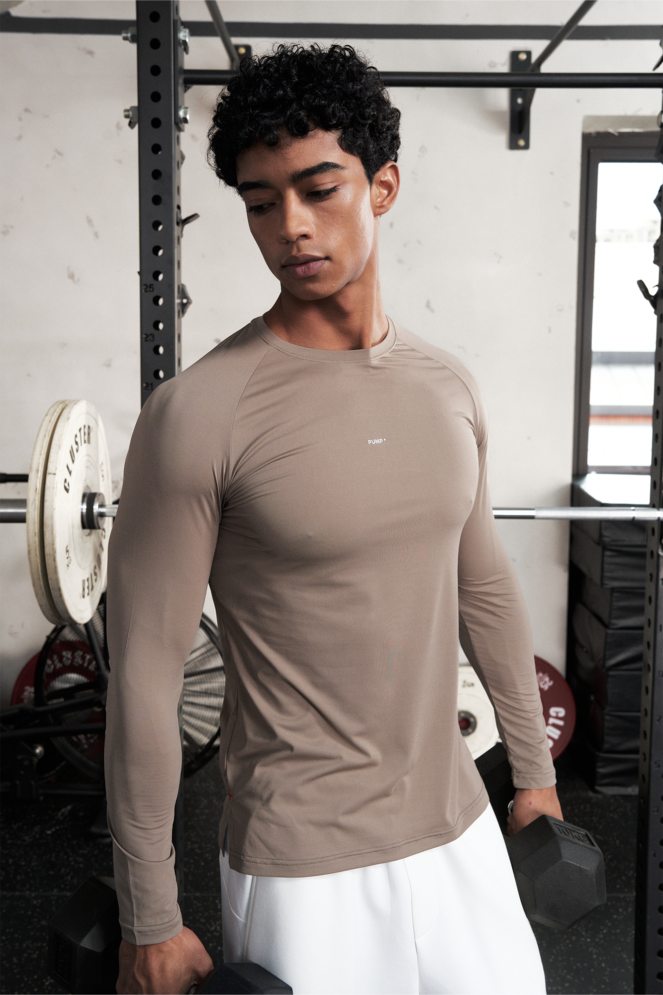PUMPPLUS Antibacterial Quick-Dry Slim Long-Sleeve Tee-L/S Tee-S-Purple-Free Shipping Leatheretro