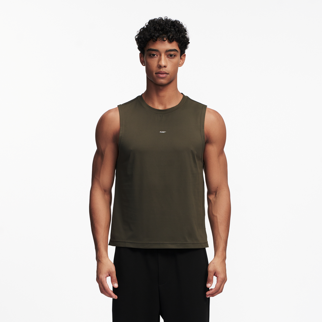 PUMPPLUS Antibacterial Quick-Dry Stretch Tank Top-Tank Top-S-Khaki-Free Shipping Leatheretro