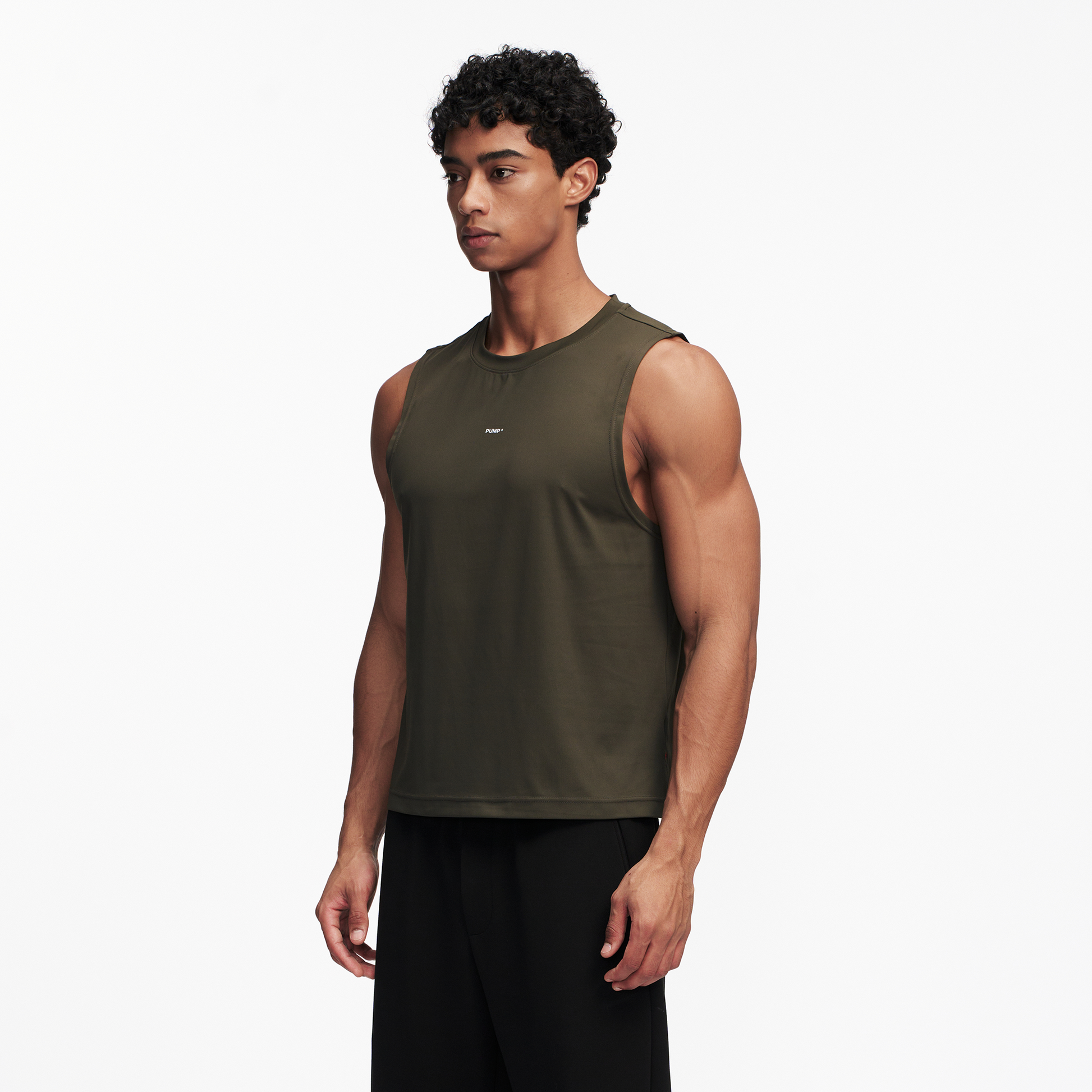 PUMPPLUS Antibacterial Quick-Dry Stretch Tank Top-Tank Top-S-Khaki-Free Shipping Leatheretro