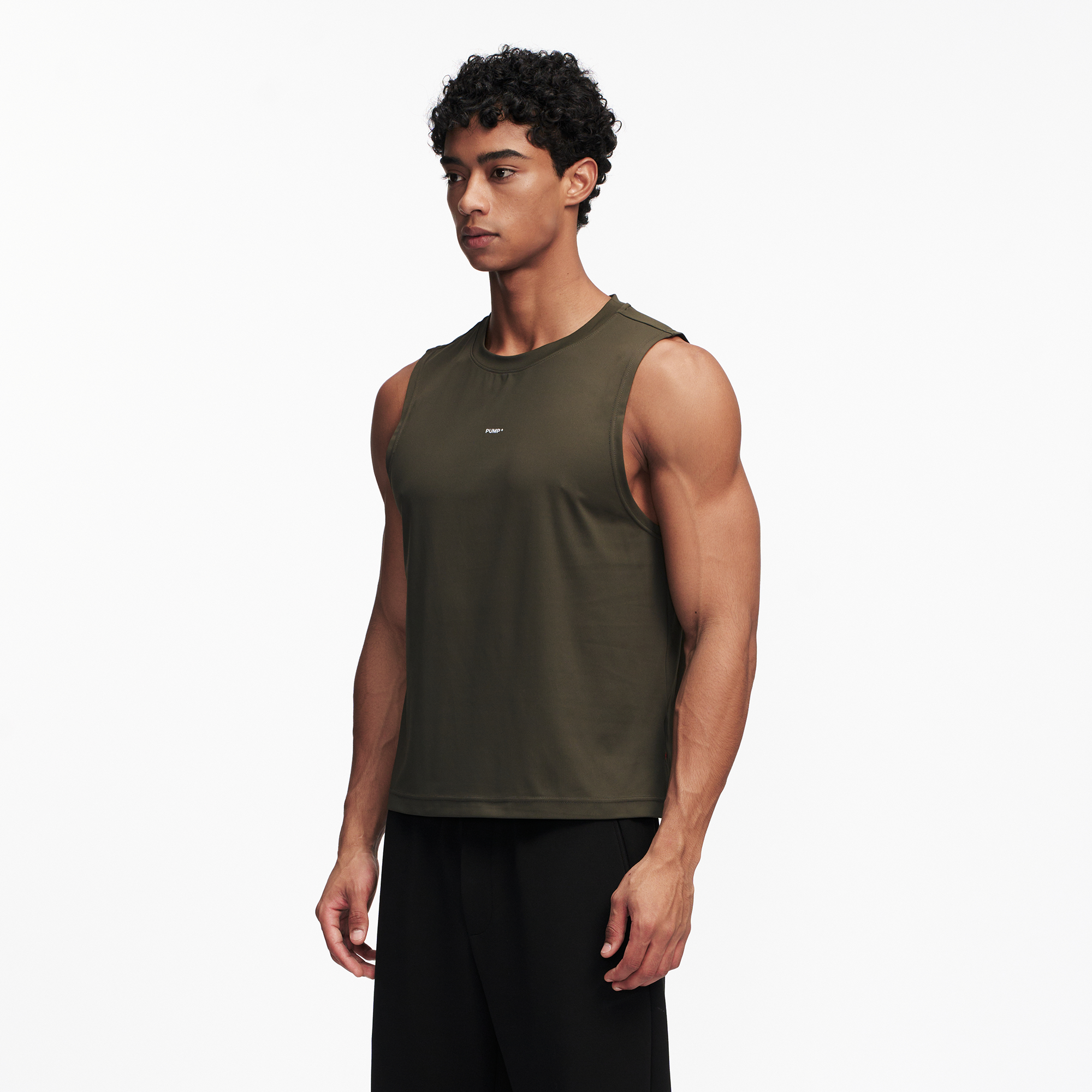 PUMPPLUS Antibacterial Quick-Dry Stretch Tank Top-Tank Top-S-Khaki-Free Shipping Leatheretro