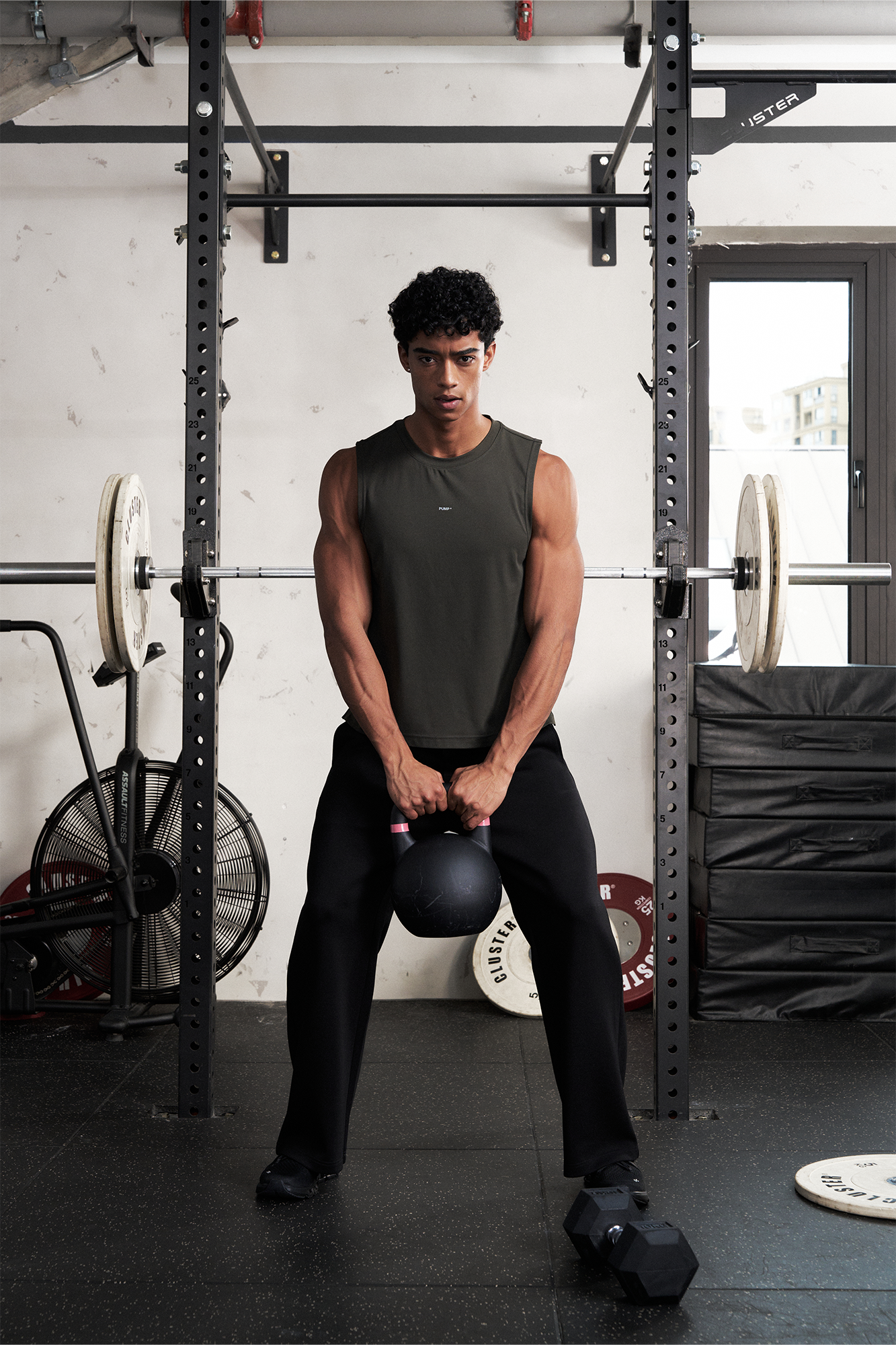 PUMPPLUS Antibacterial Quick-Dry Stretch Tank Top-Tank Top-S-Khaki-Free Shipping Leatheretro