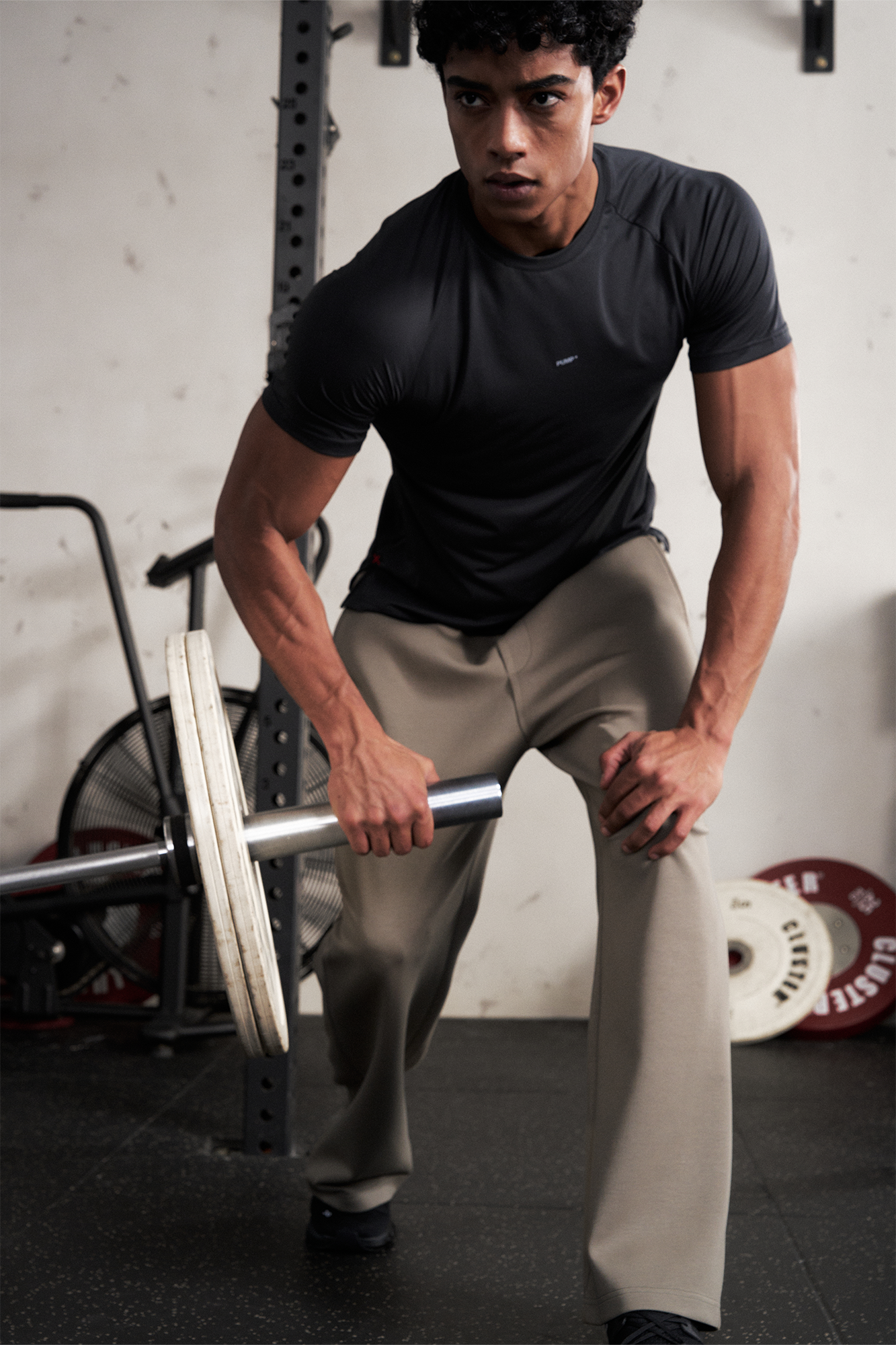 PUMPPLUS Moisture-Wicking Flared Straight-Leg Pants-Pants-S-White-Free Shipping Leatheretro