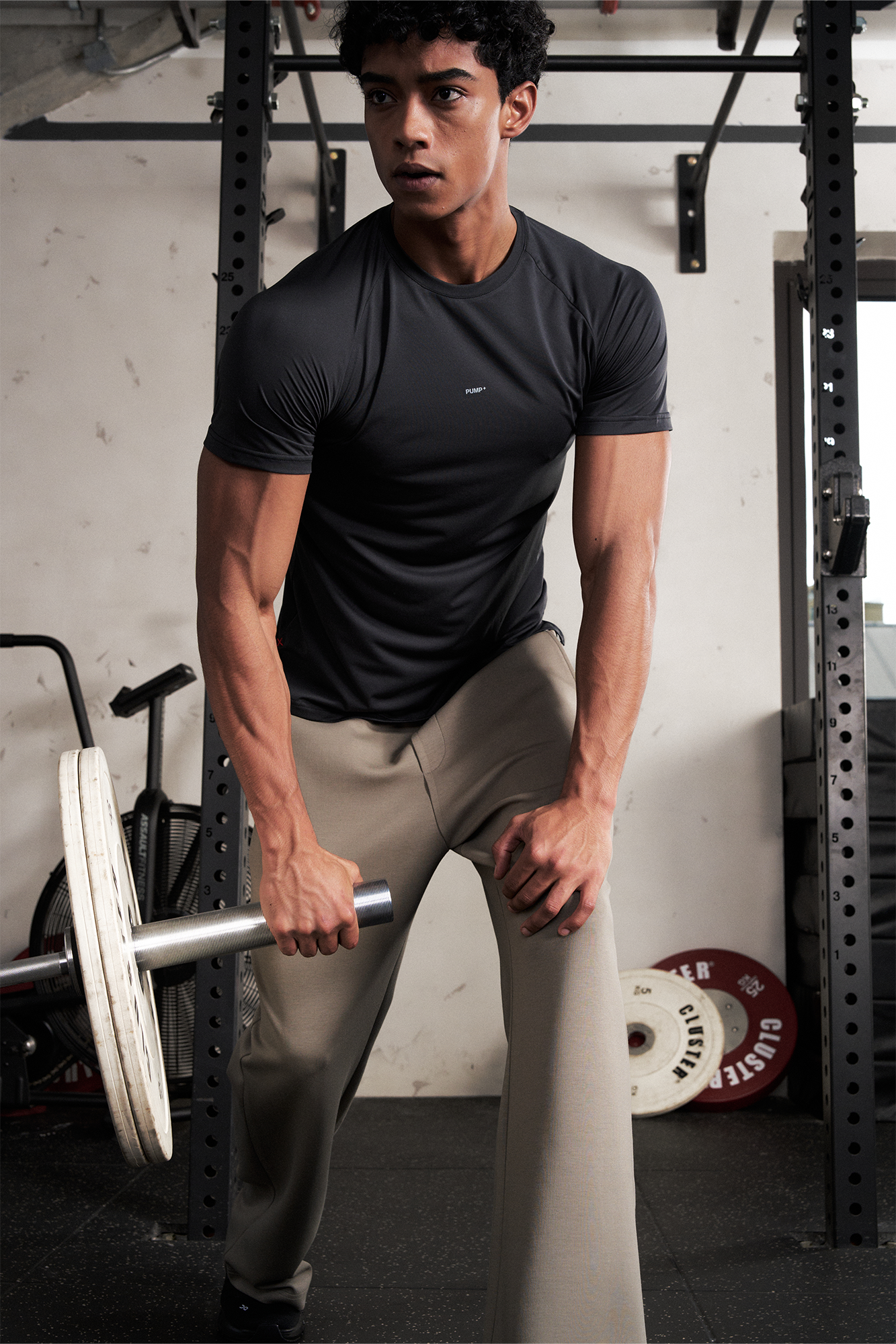 PUMPPLUS Moisture-Wicking Flared Straight-Leg Pants-Pants-S-White-Free Shipping Leatheretro