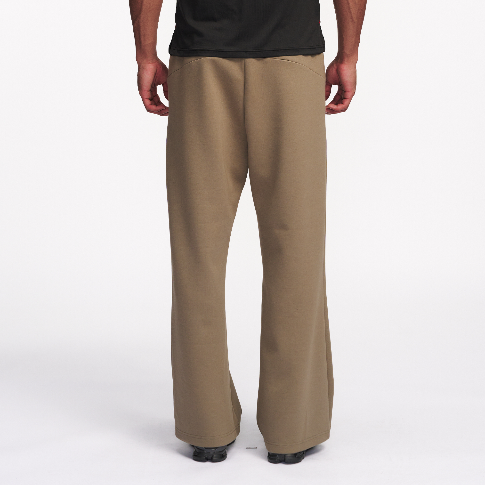 PUMPPLUS Moisture-Wicking Flared Straight-Leg Pants-Pants-S-White-Free Shipping Leatheretro