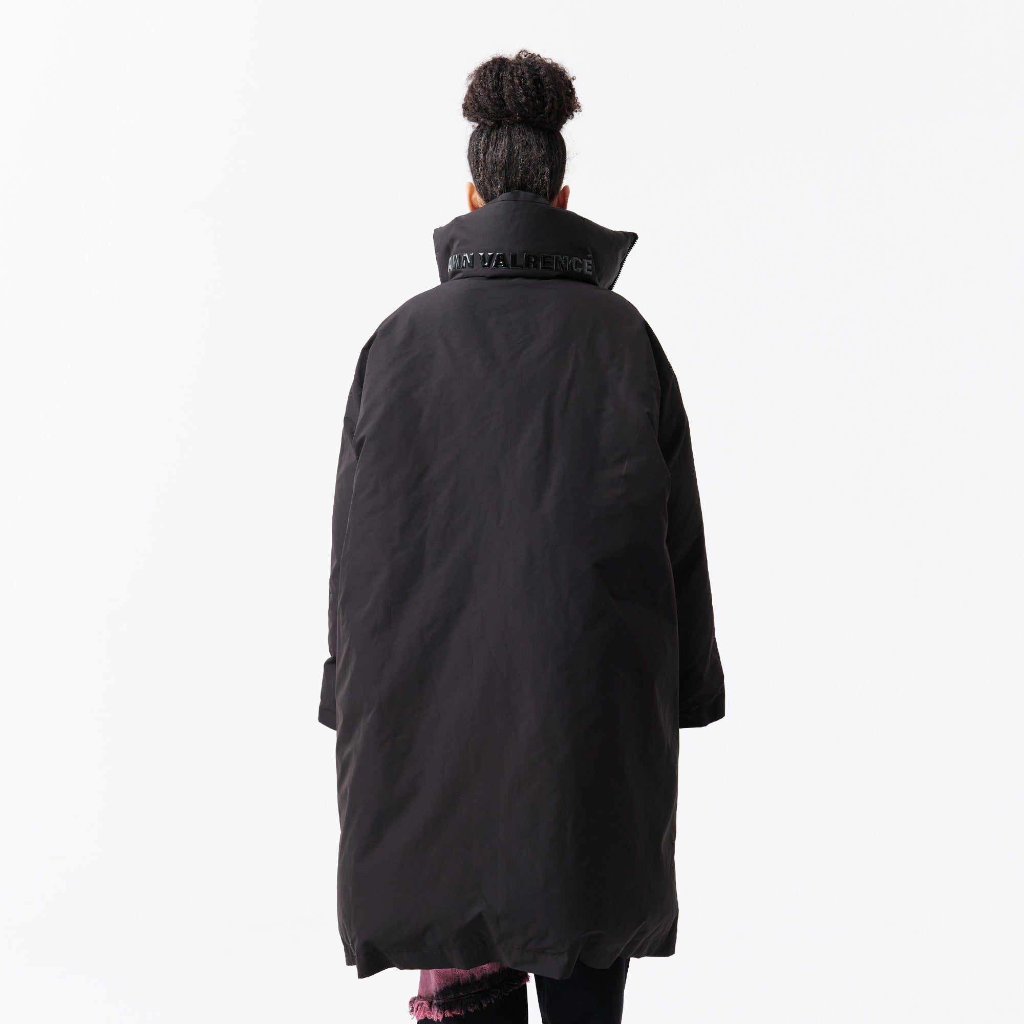 VANN VALRENCE High-Neck Oversized Long Down Coat-Jacket-S-Free Shipping Leatheretro