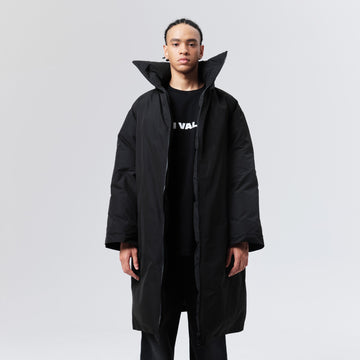 VANN VALRENCE High-Neck Oversized Long Down Coat-Jacket-S-Free Shipping Leatheretro