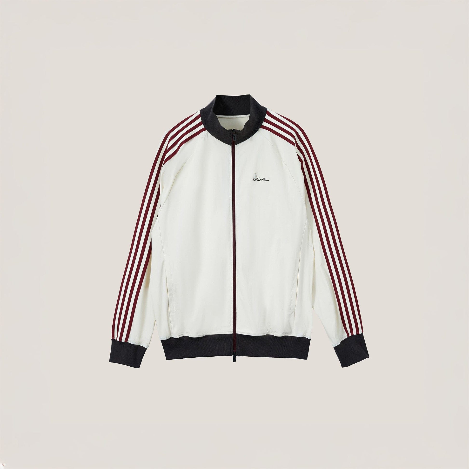 UMAMIISM Retro Striped Track Jacket-Jacket-XS-White-Free Shipping Leatheretro