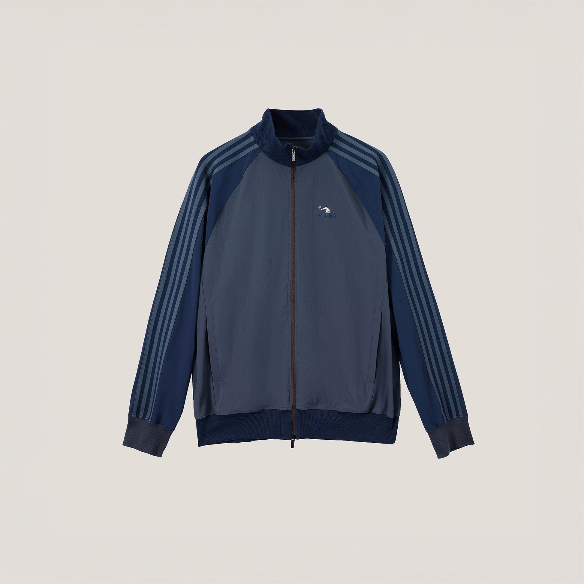 UMAMIISM Retro Striped Track Jacket-Jacket-XS-Navy-Free Shipping Leatheretro