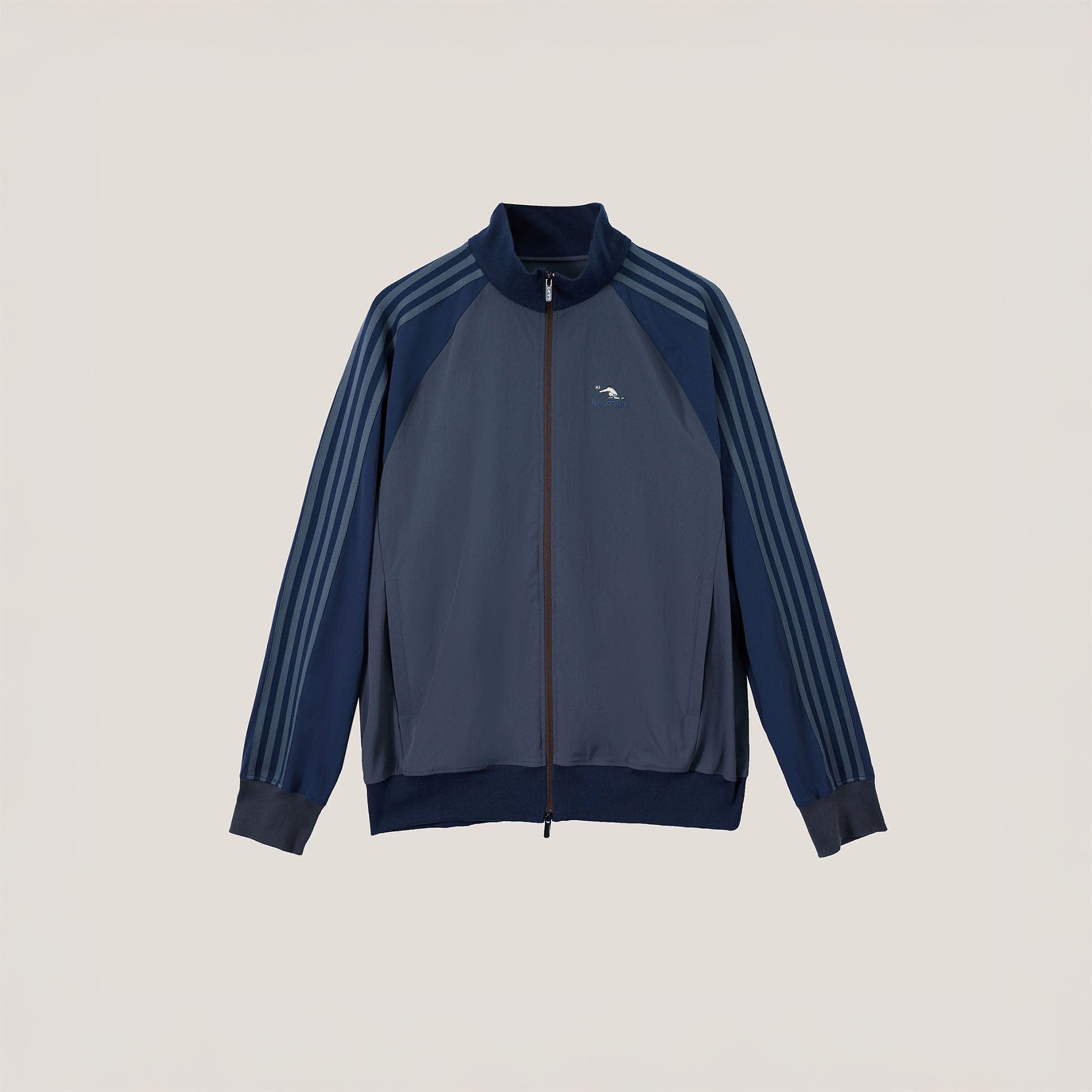 UMAMIISM Retro Striped Track Jacket-Jacket-XS-Navy-Free Shipping Leatheretro