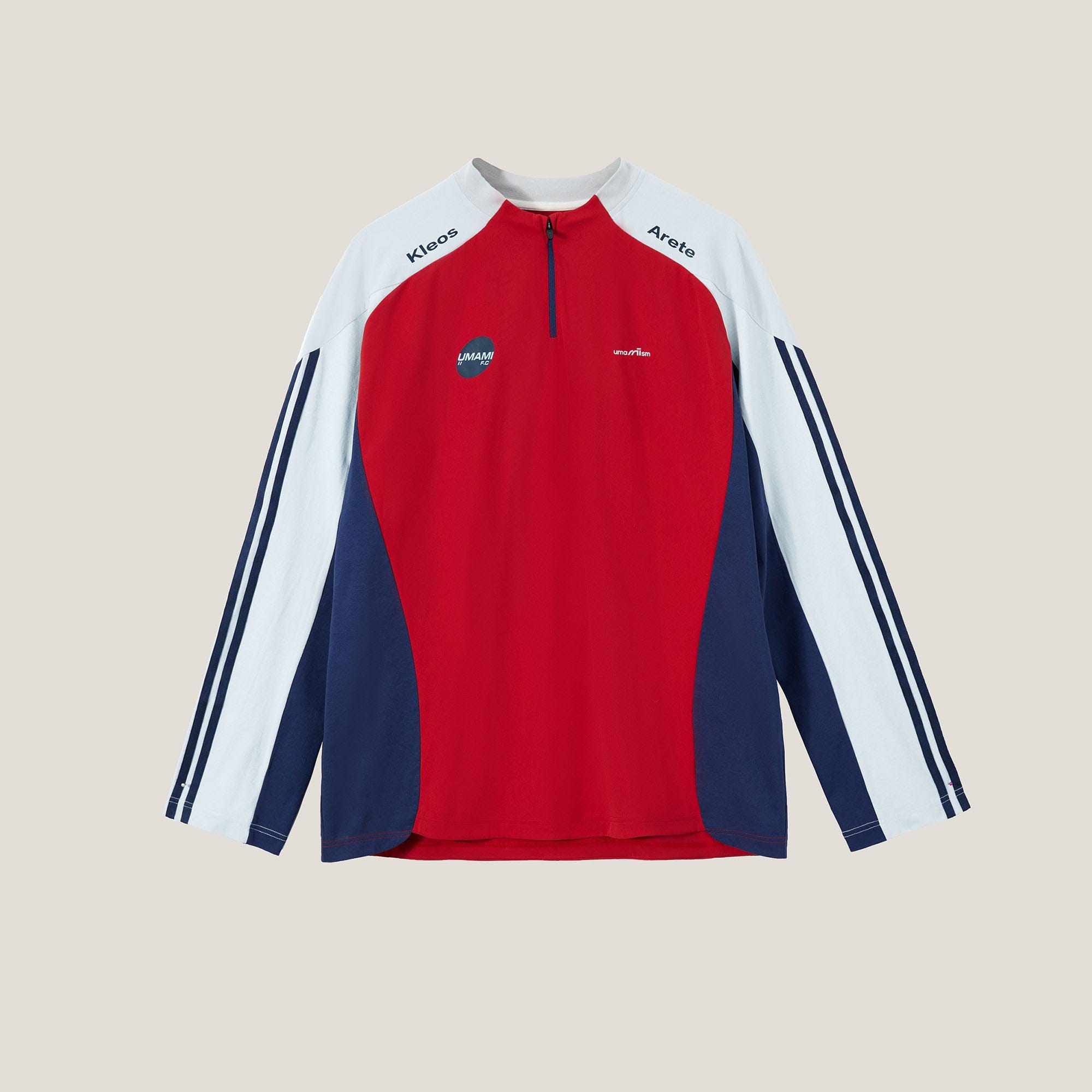 UMAMIISM Contrast Half-Zip Quick-Dry Training Jersey-L/S Tee-XS-Dark Gray-Free Shipping Leatheretro