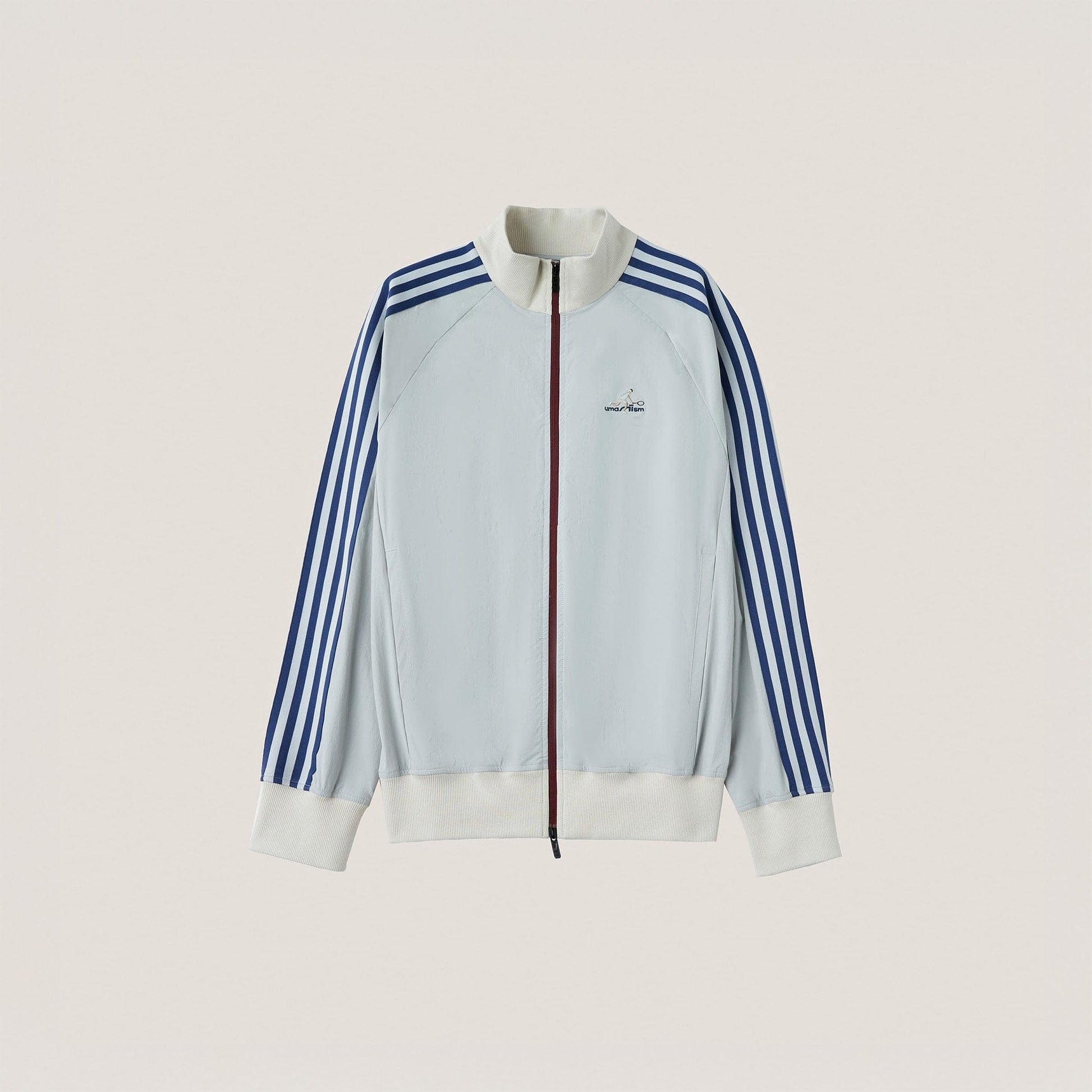 UMAMIISM Retro Striped Track Jacket-Jacket-XS-Light Gray-Free Shipping Leatheretro