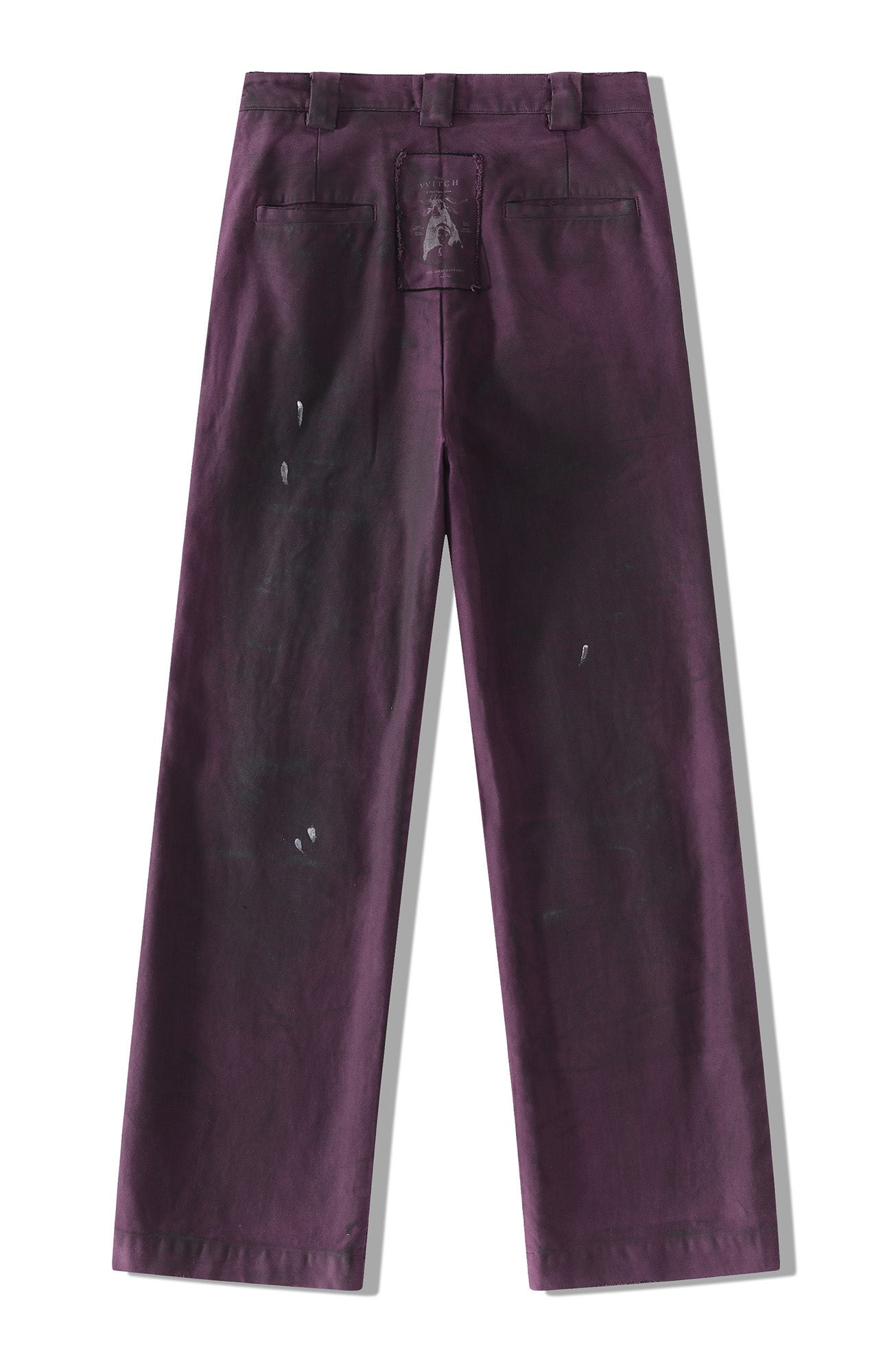 RICHILL Distressed Patchwork Moleskin Straight-Leg Pants-Pants-S-Free Shipping Leatheretro
