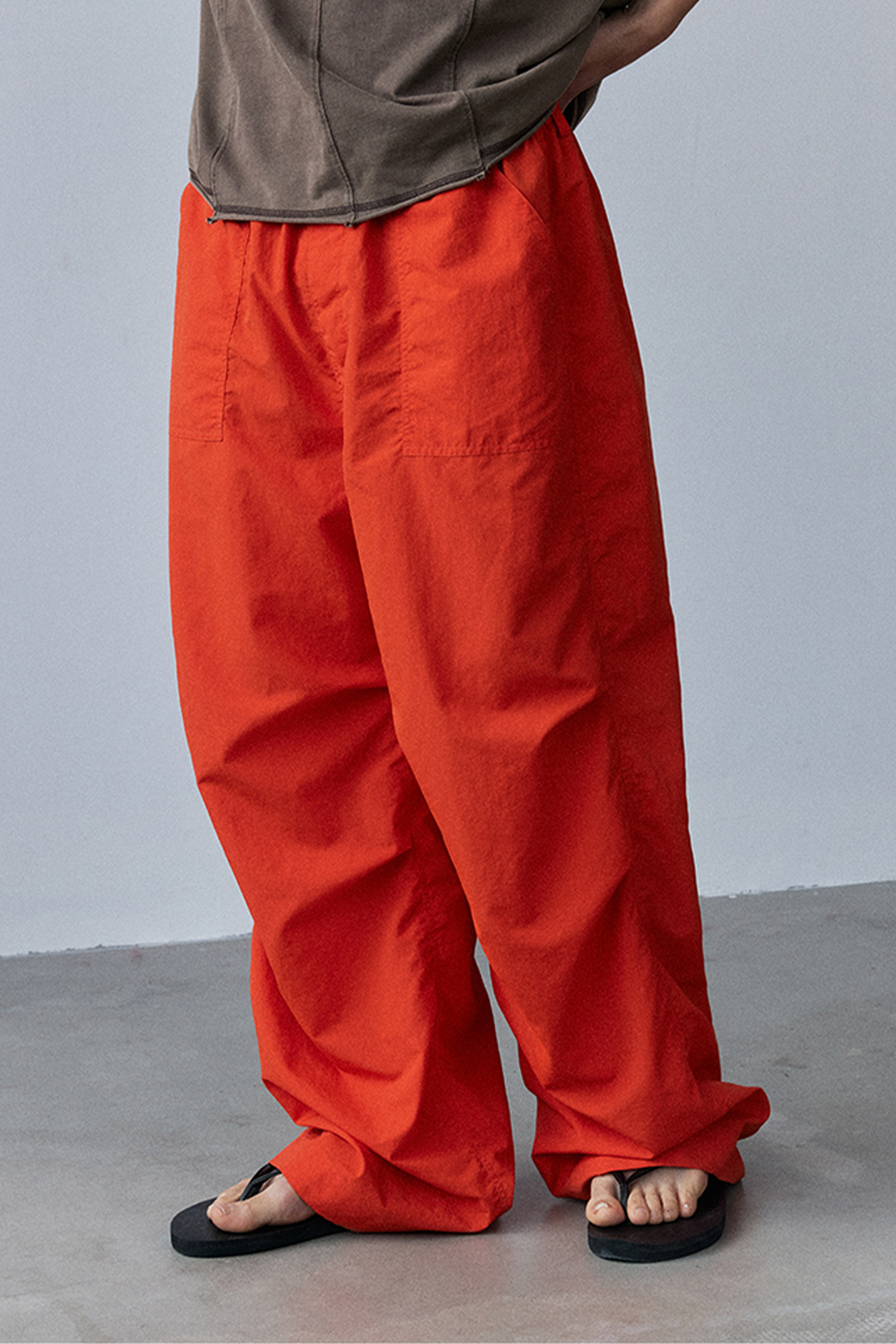 NIANJIUYIKOUER Nylon Paratrooper Straight-Leg Pants-Pants-XS-Orange-Free Shipping Leatheretro
