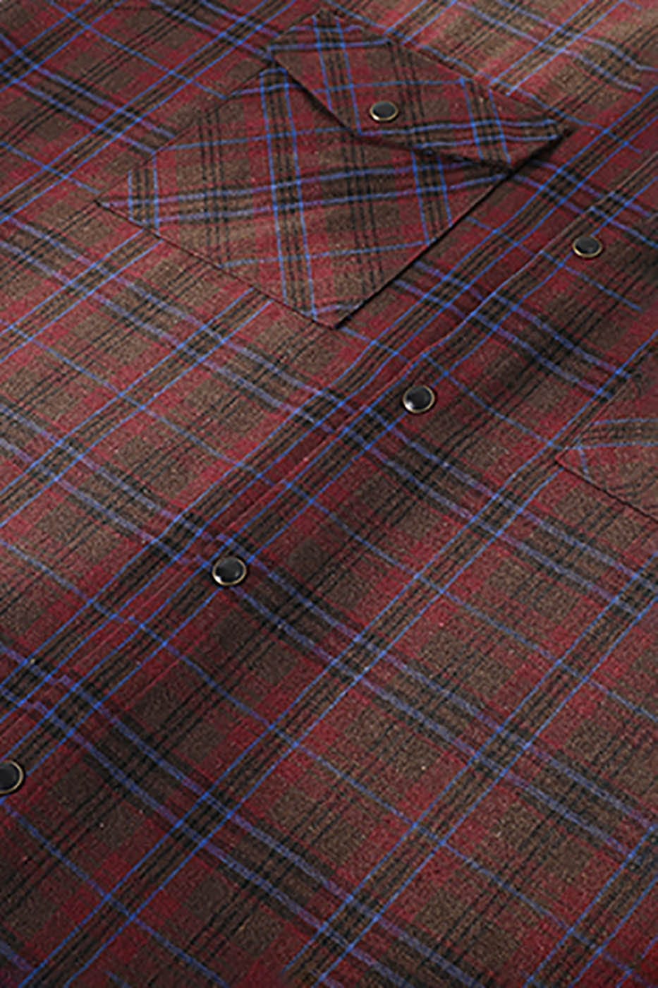 KREATE Distressed Plaid Vest-T Shirt-S-Blue-Free Shipping Leatheretro