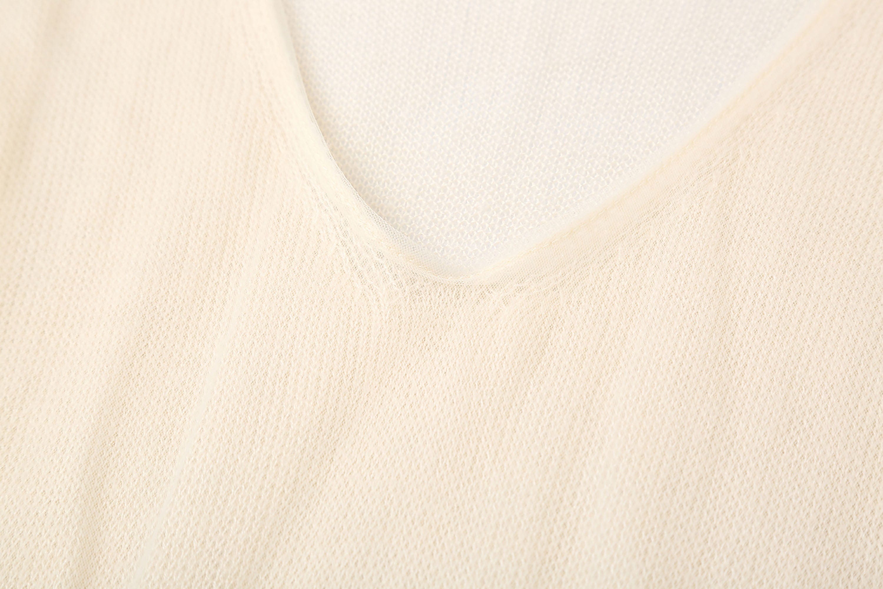 CLP Sheer-Layered V-Neck Oversized Tank Top-Tank Top-M-Apricot-Free Shipping Leatheretro