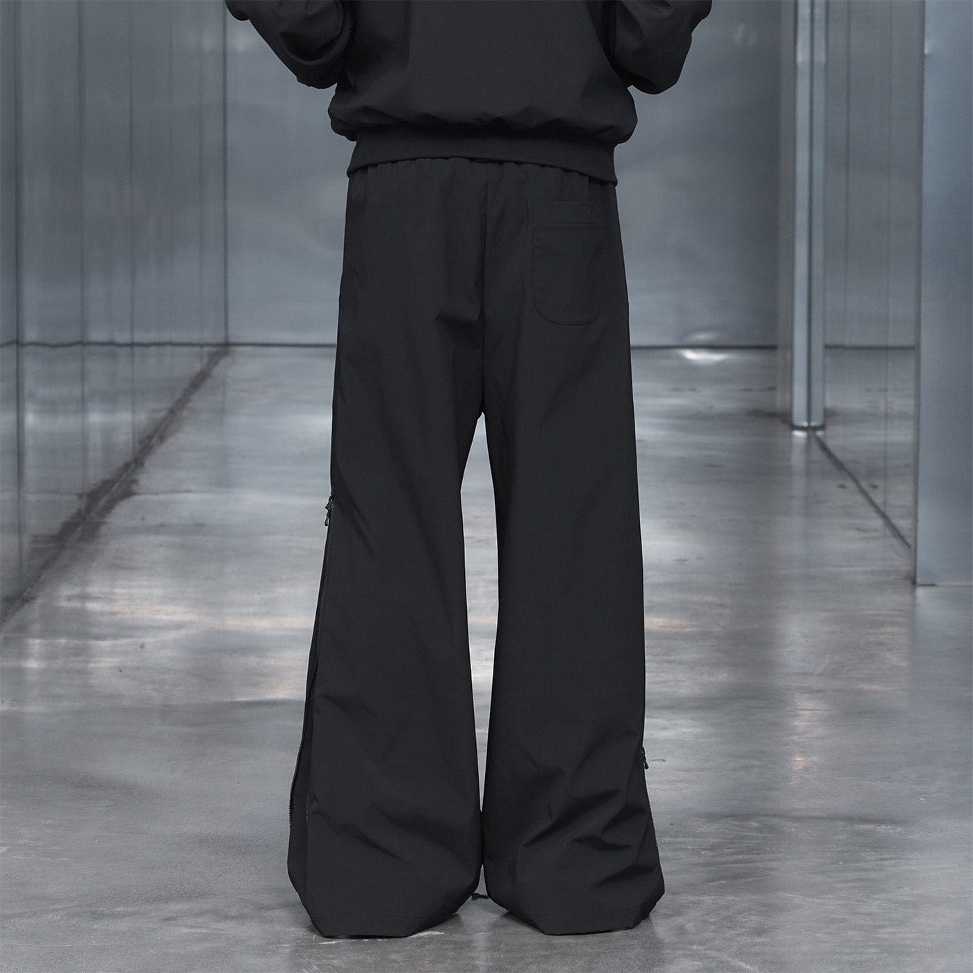 49PERCENT Spliced Side Zipper Pants-Pants-S-Purple-Free Shipping Leatheretro