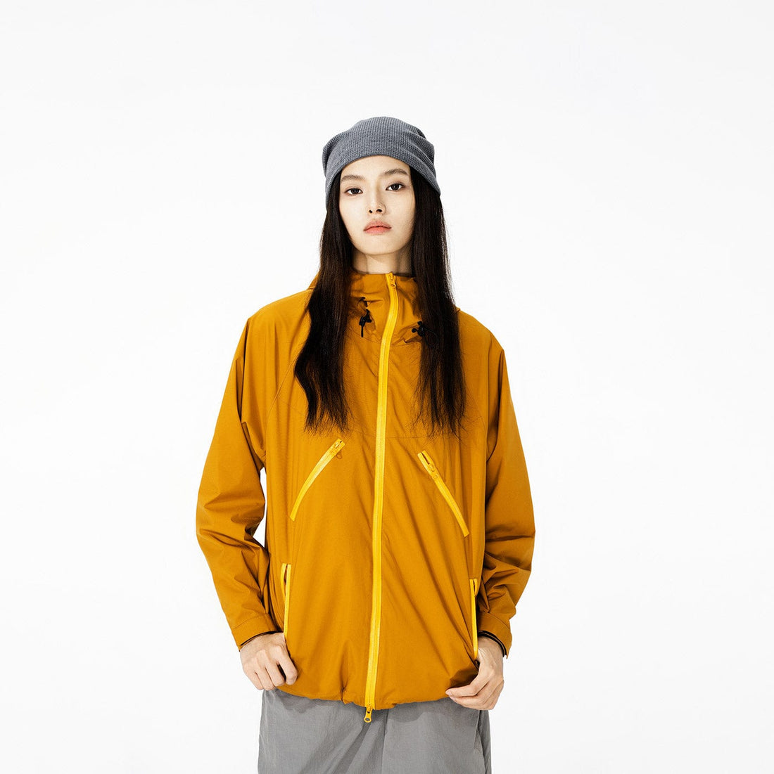 ENSHADOWER Teflon Waterproof Windbreaker-Jacket-S-Yellow-Free Shipping Leatheretro