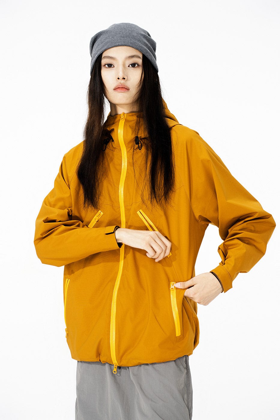 ENSHADOWER Teflon Waterproof Windbreaker-Jacket-S-Yellow-Free Shipping Leatheretro