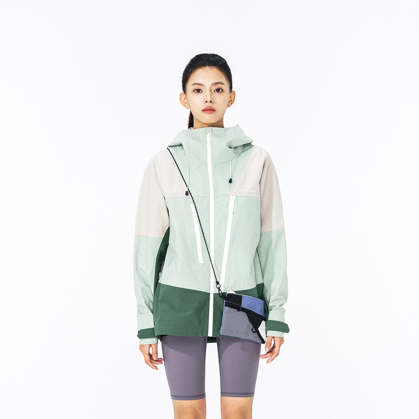 ENSHADOWER Asymmetric Water-Proof Windbreaker-Jacket-S-Green-Free Shipping Leatheretro
