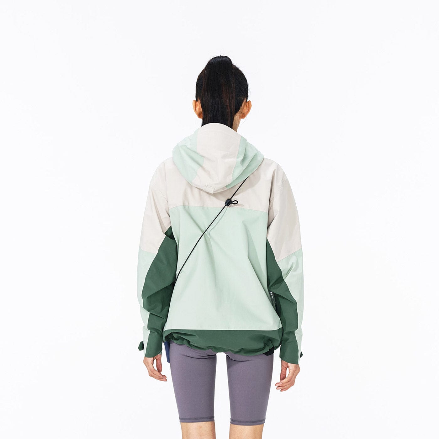 ENSHADOWER Asymmetric Water-Proof Windbreaker-Jacket-S-Green-Free Shipping Leatheretro