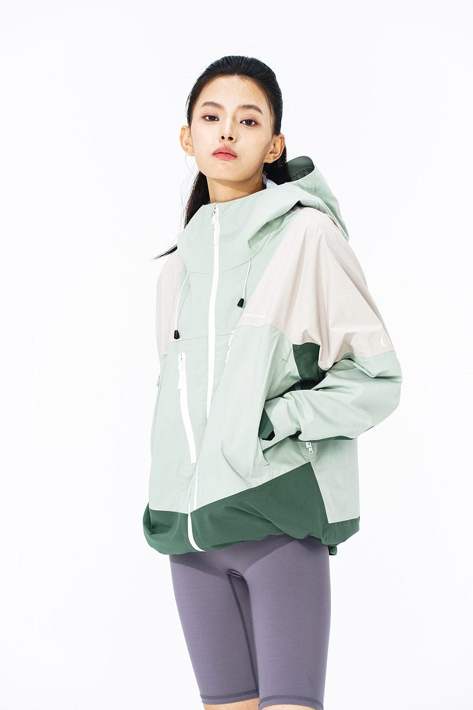 ENSHADOWER Asymmetric Water-Proof Windbreaker-Jacket-S-Green-Free Shipping Leatheretro