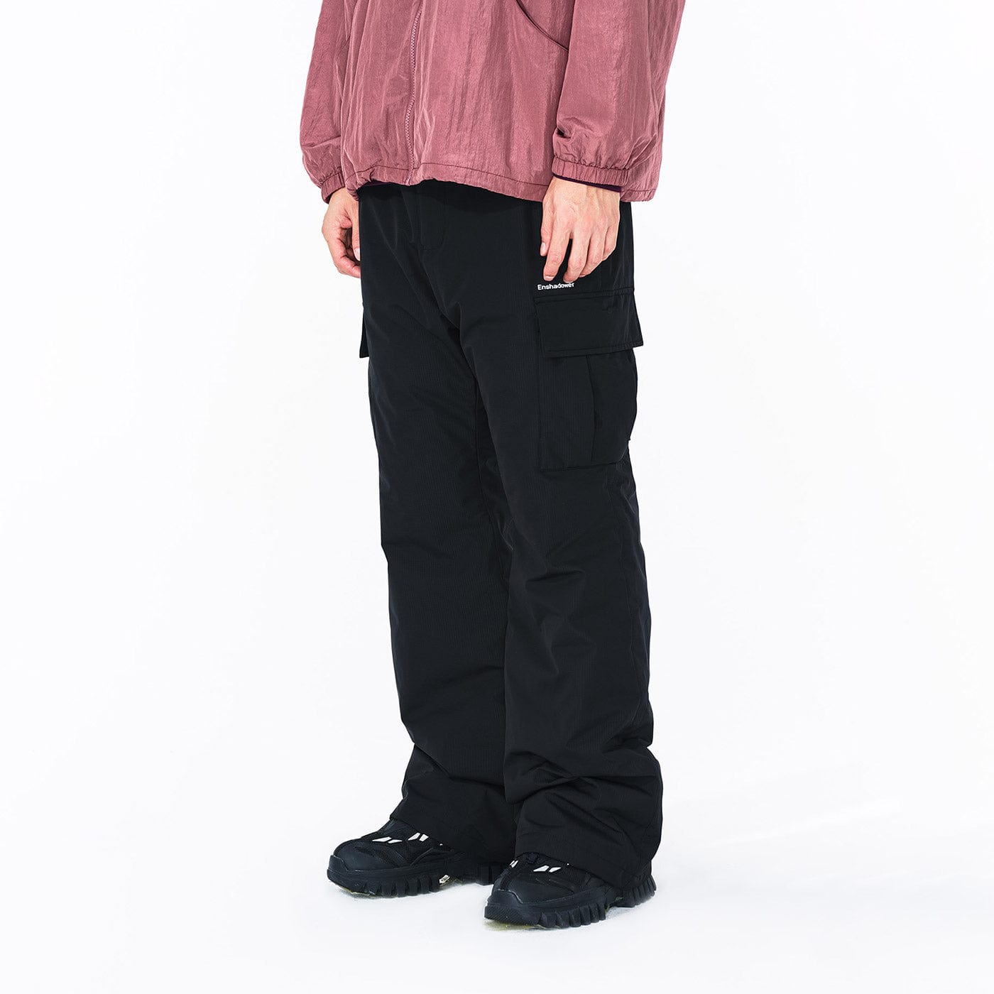 ENSHADOWER Puffer Flared Ski Pants-Pants-S-Black-Free Shipping Leatheretro