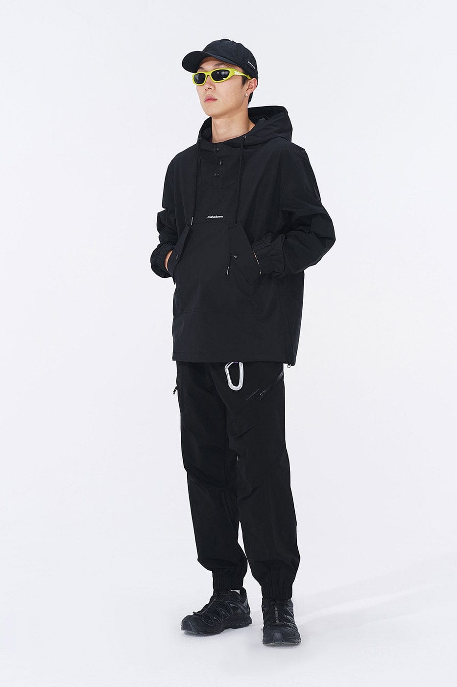 ENSHADOWER Crinkled & Pleated Zipper Jogger-Pants-S-Red-Free Shipping Leatheretro