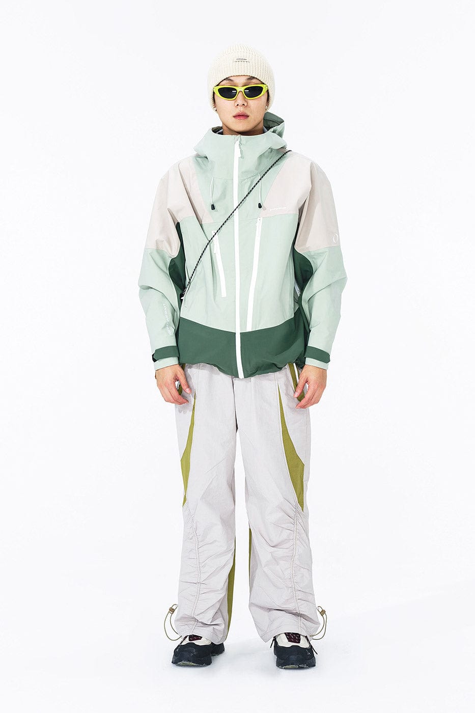 ENSHADOWER Asymmetric Water-Proof Windbreaker-Jacket-S-Green-Free Shipping Leatheretro