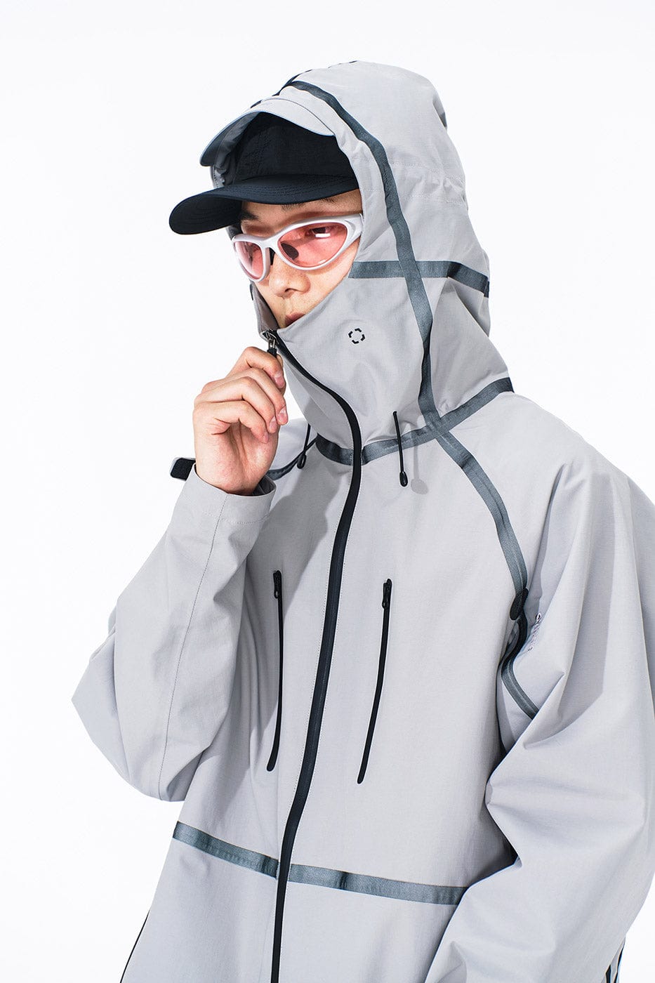 ENSHADOWER Teflon Reflective Water-Proof Windbreaker Type 2-Jacket-S-Grey-Free Shipping Leatheretro