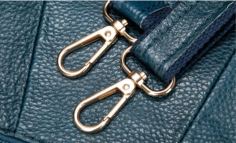 First-layer cowhide shoulder bag, soft cowhide bag, large-capacity genuine leather women's bucket bag.-Handbags-black-19.5cm*9.5cm*21cm-Free Shipping Leatheretro