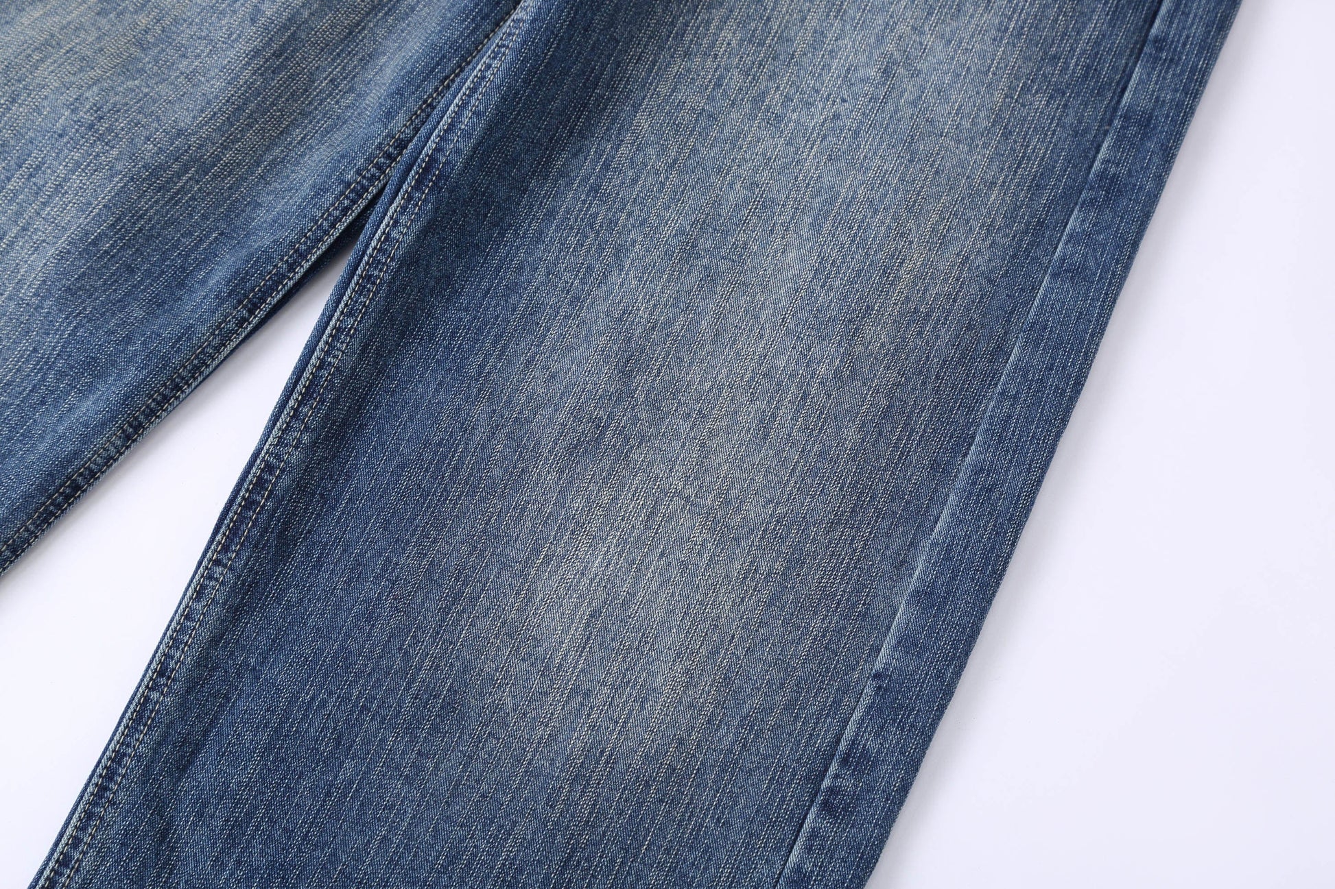 CLP Retro Waist Rivet Straight-Leg Jeans-Jeans-S-Free Shipping Leatheretro