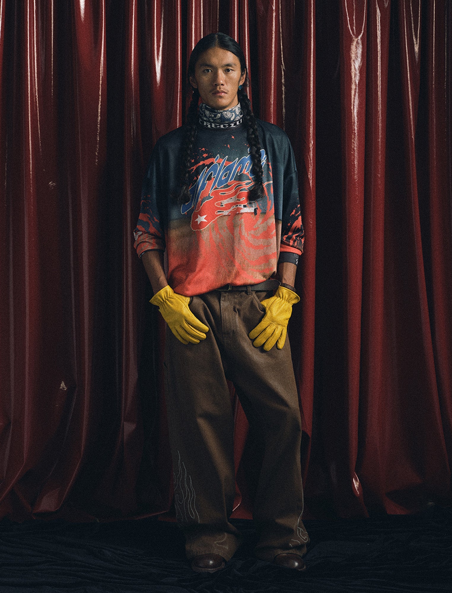 TRECLUB Contrast Swirl Full-Printed Long-Sleeve Jersey-L/S Tee-S-Free Shipping Leatheretro