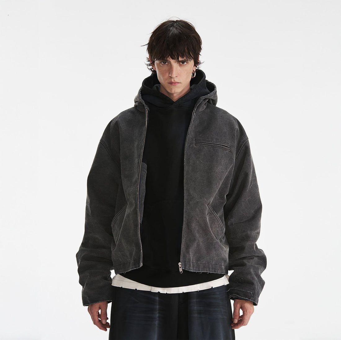 PMW Distressed Oversized Puffer Jacket-Jacket-S-Free Shipping Leatheretro