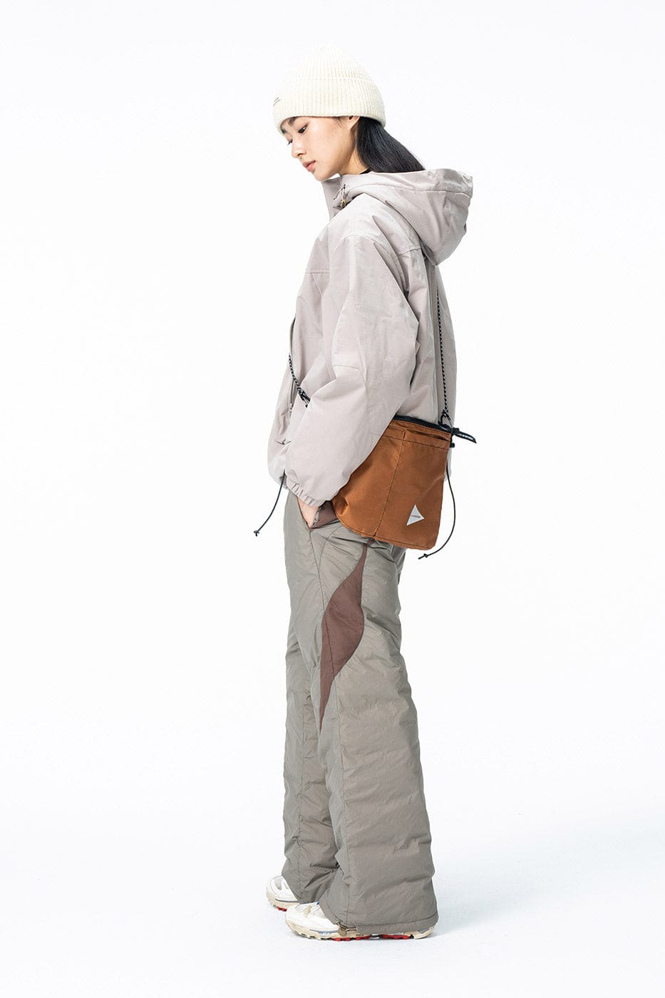 ENSHADOWER Spliced Splash-Proof Down Ski Pants-Pants-S-Khaki-Free Shipping Leatheretro