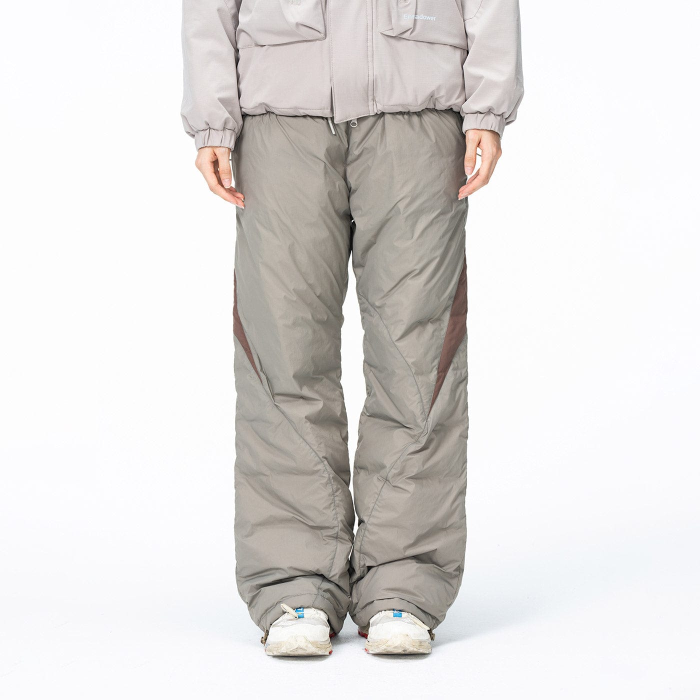 ENSHADOWER Spliced Splash-Proof Down Ski Pants-Pants-S-Khaki-Free Shipping Leatheretro