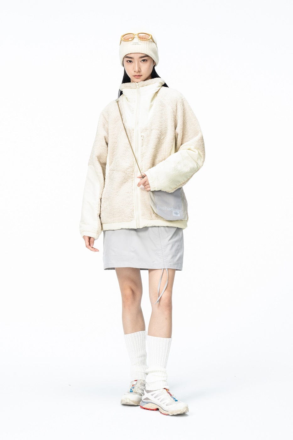 ENSHADOWER Spliced High-Collar Fleece Jacket-Jacket-S-Brown-Free Shipping Leatheretro