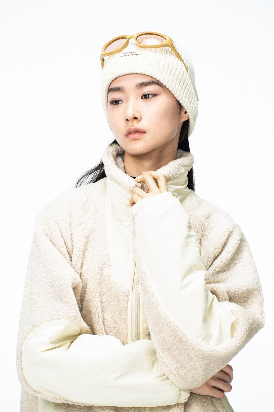 ENSHADOWER Spliced High-Collar Fleece Jacket-Jacket-S-Brown-Free Shipping Leatheretro