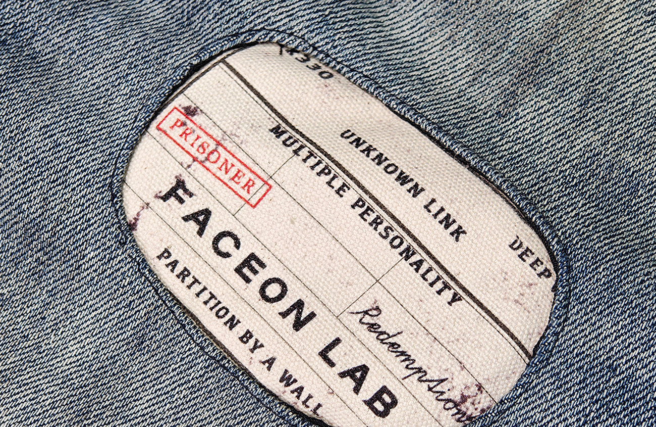 FACEONLAB Leopard Panel Distressed Straight-Leg Jeans-Jeans-M (preorder)-Free Shipping Leatheretro