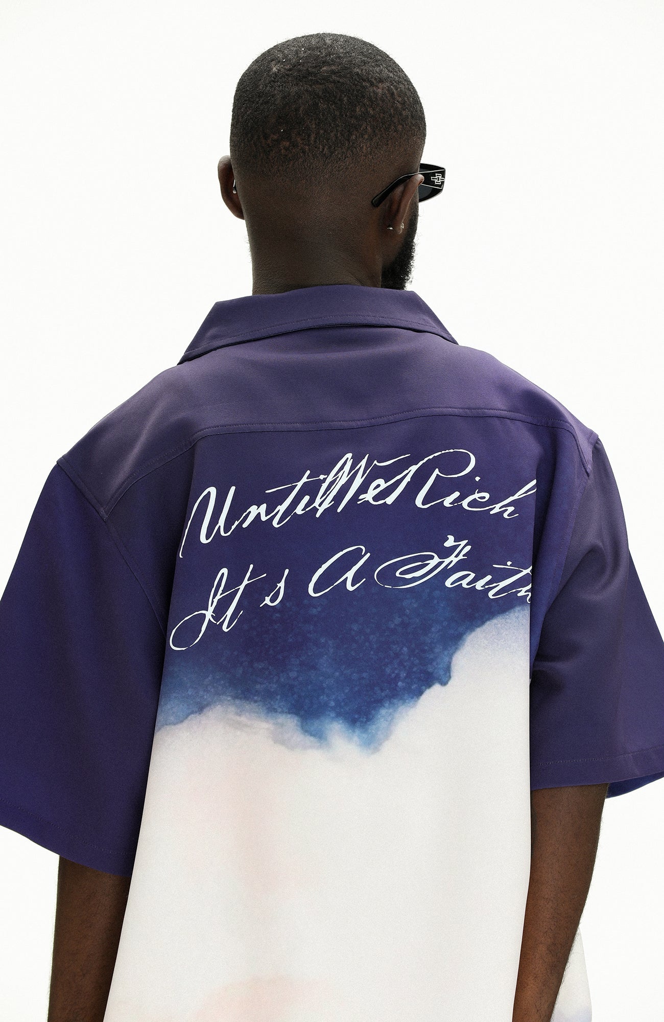 UNTILWERICH Liberty Graphic Cuban Collar Half Shirt-Half shirt-M-Free Shipping Leatheretro