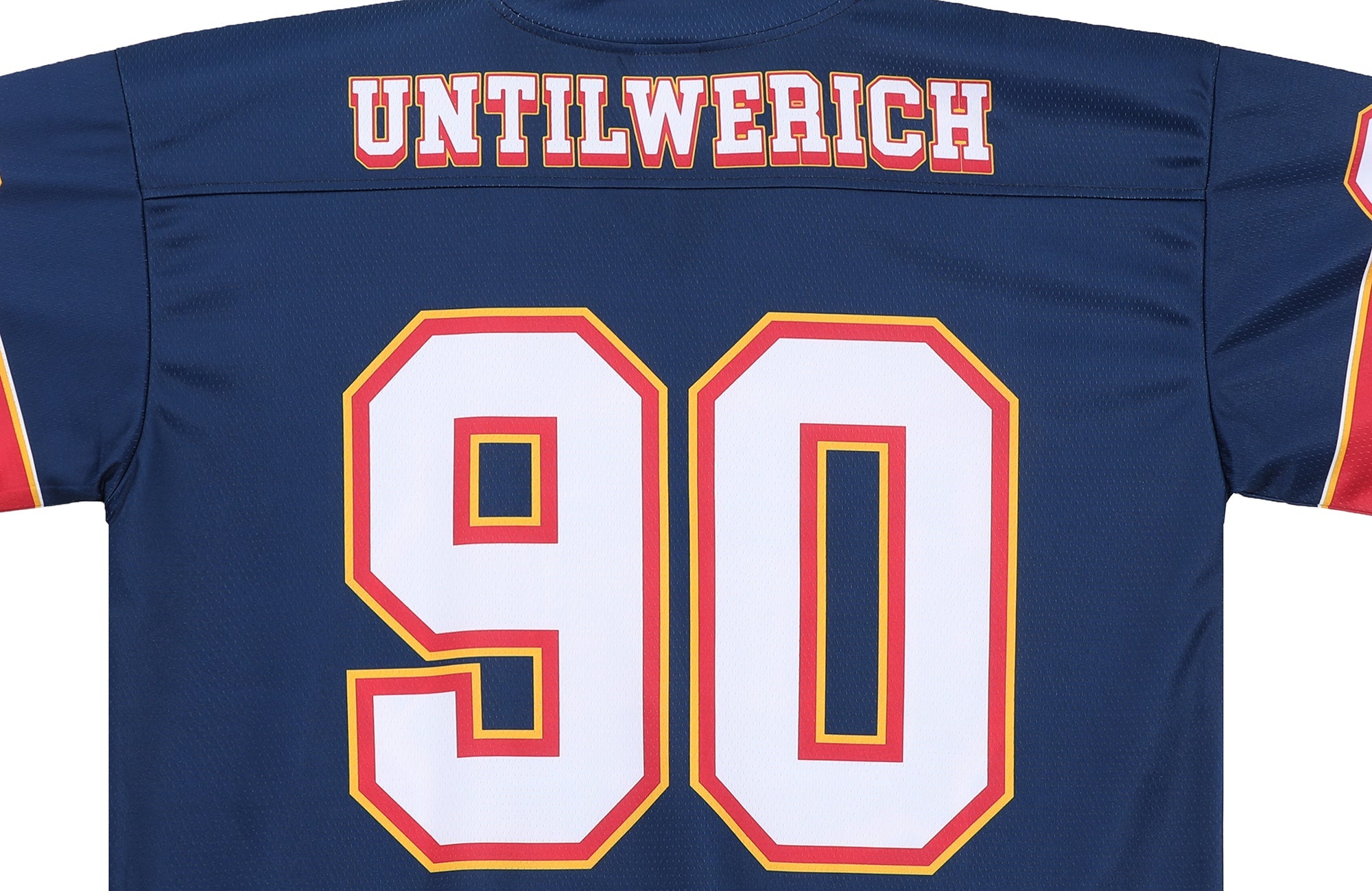 UNTILWERICH V-Neck Graphic Hockey Short-Sleeve Jersey-T Shirt-S-Free Shipping Leatheretro