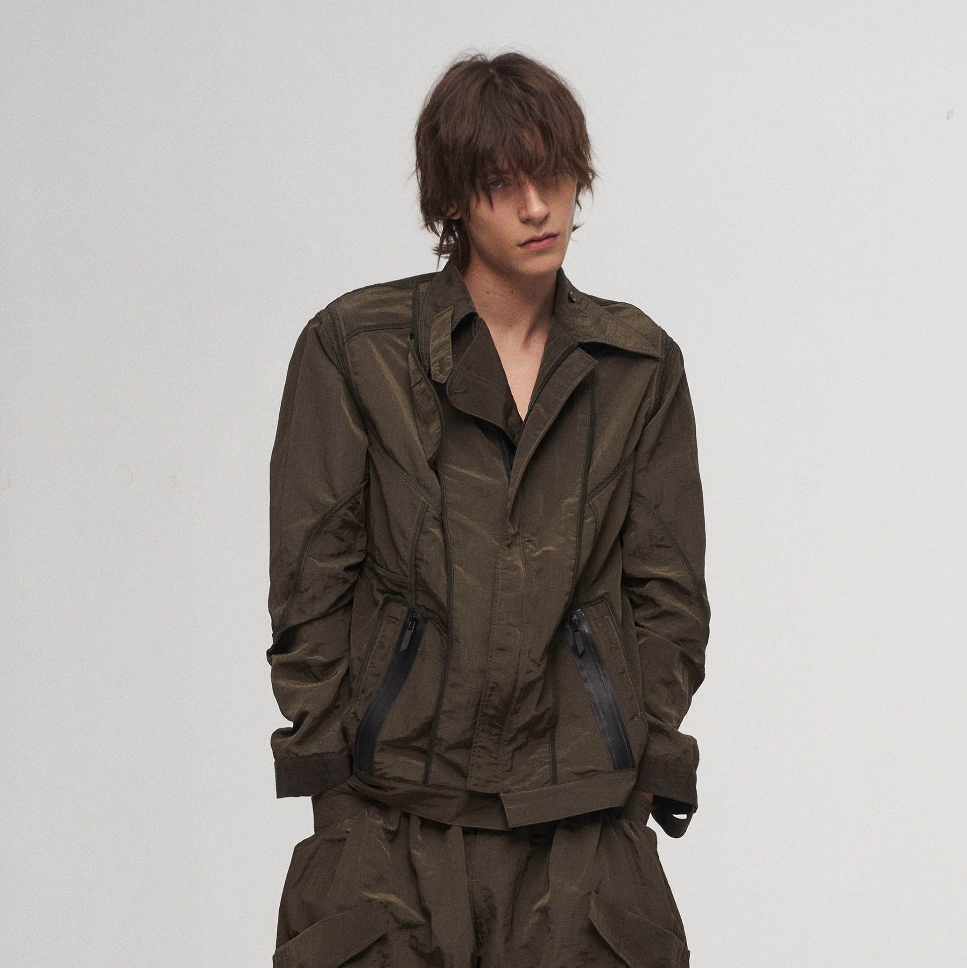 ILNya Nieternite Nifutur Utility Seam-Paneled Reversible Jacket-Jacket-S(0)-Free Shipping Leatheretro