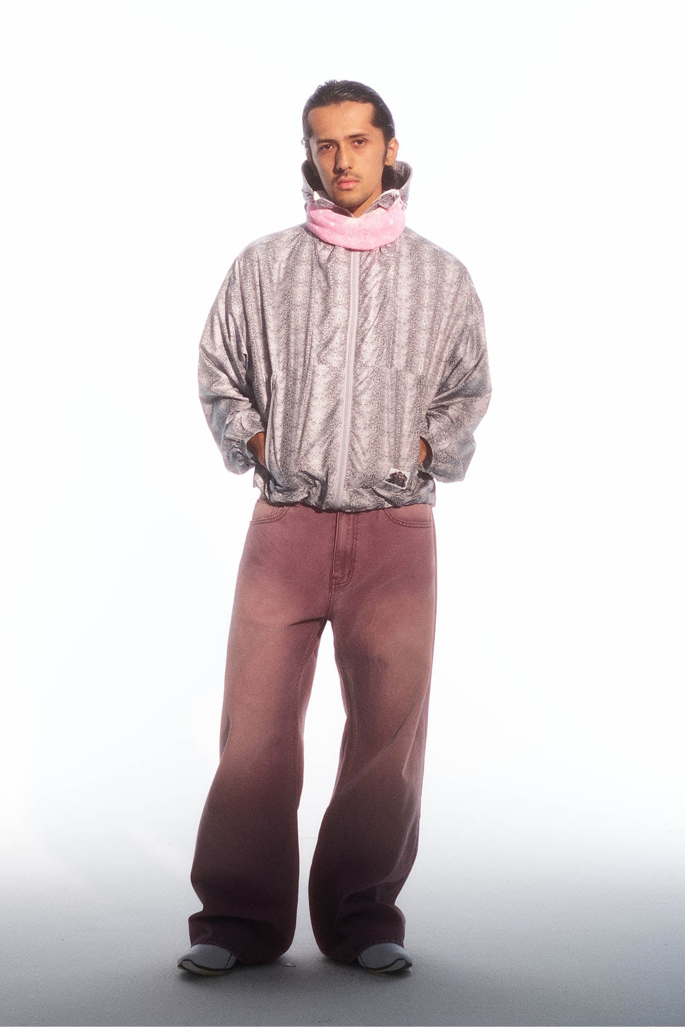 TRECLUB Retro Washed Jeans Violet-Jeans-S-Free Shipping Leatheretro