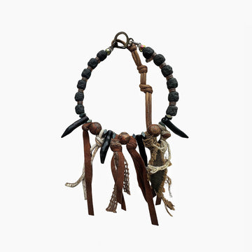 ILLUSORY Tribal Tassel Beaded Fang Necklace-Necklace-Regular-Free Shipping Leatheretro